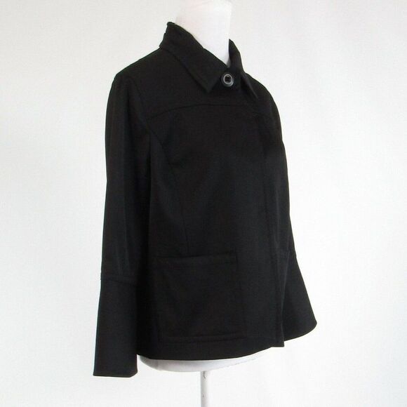 Black MAGASCHONI COLLECTION 3/4 sleeve jacket 10 - Picture 3 of 8